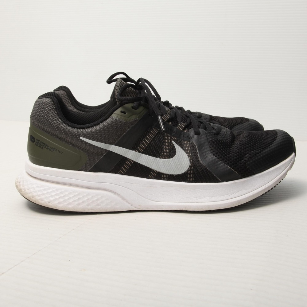 Nike Run Swift 2 Shoes Mens Size 14 Black Olive Gray Running Mesh CU3517-007 - Picture 7 of 14